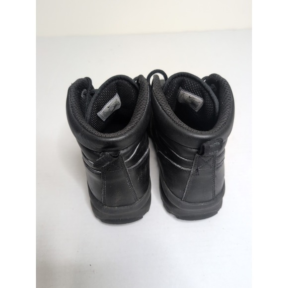 Nike Manoa Leather Boots Triple Black Mens Size 9 Sneaker Shoes 454350-003 - Picture 4 of 5